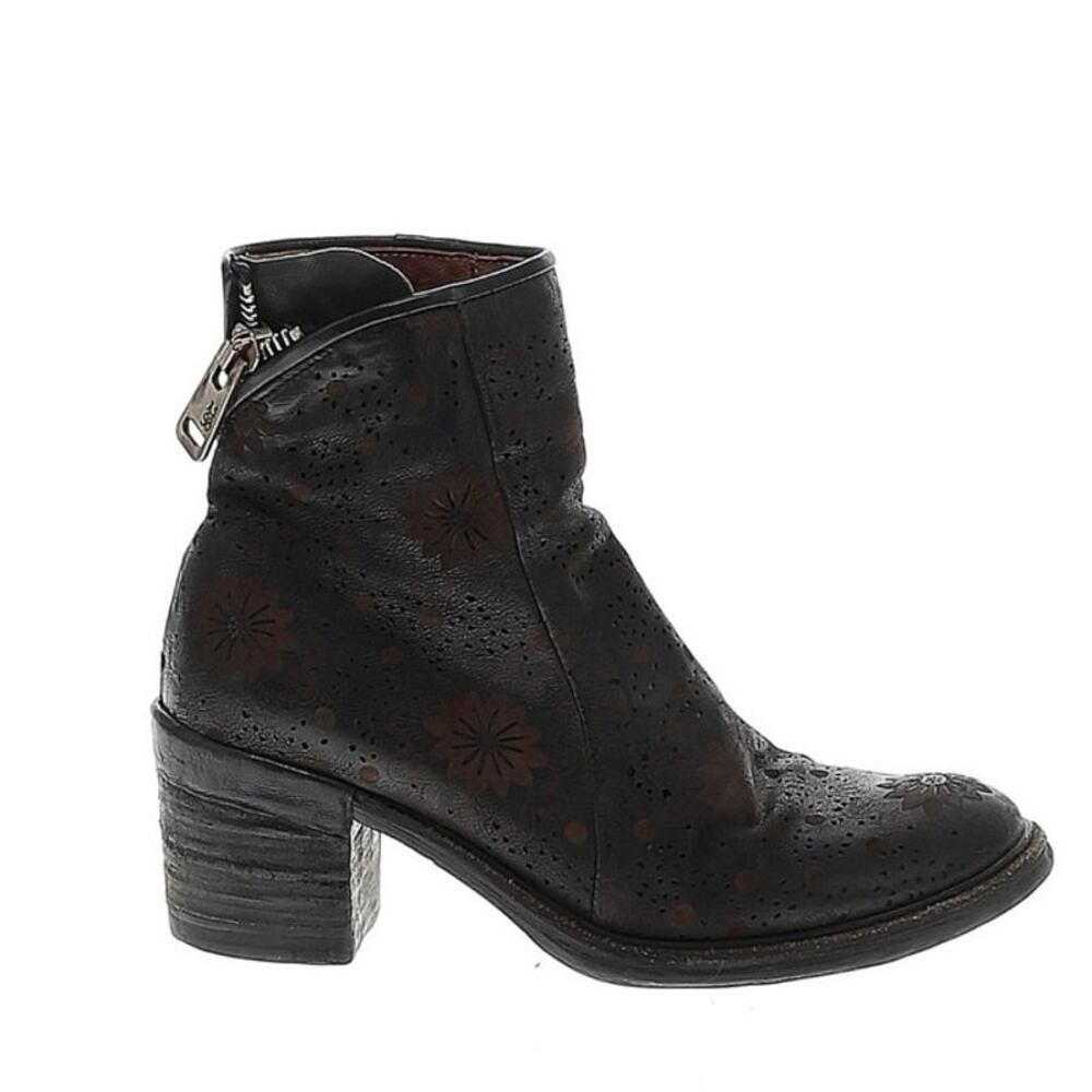 A.S.98 Jase Floral brown leather Boots
